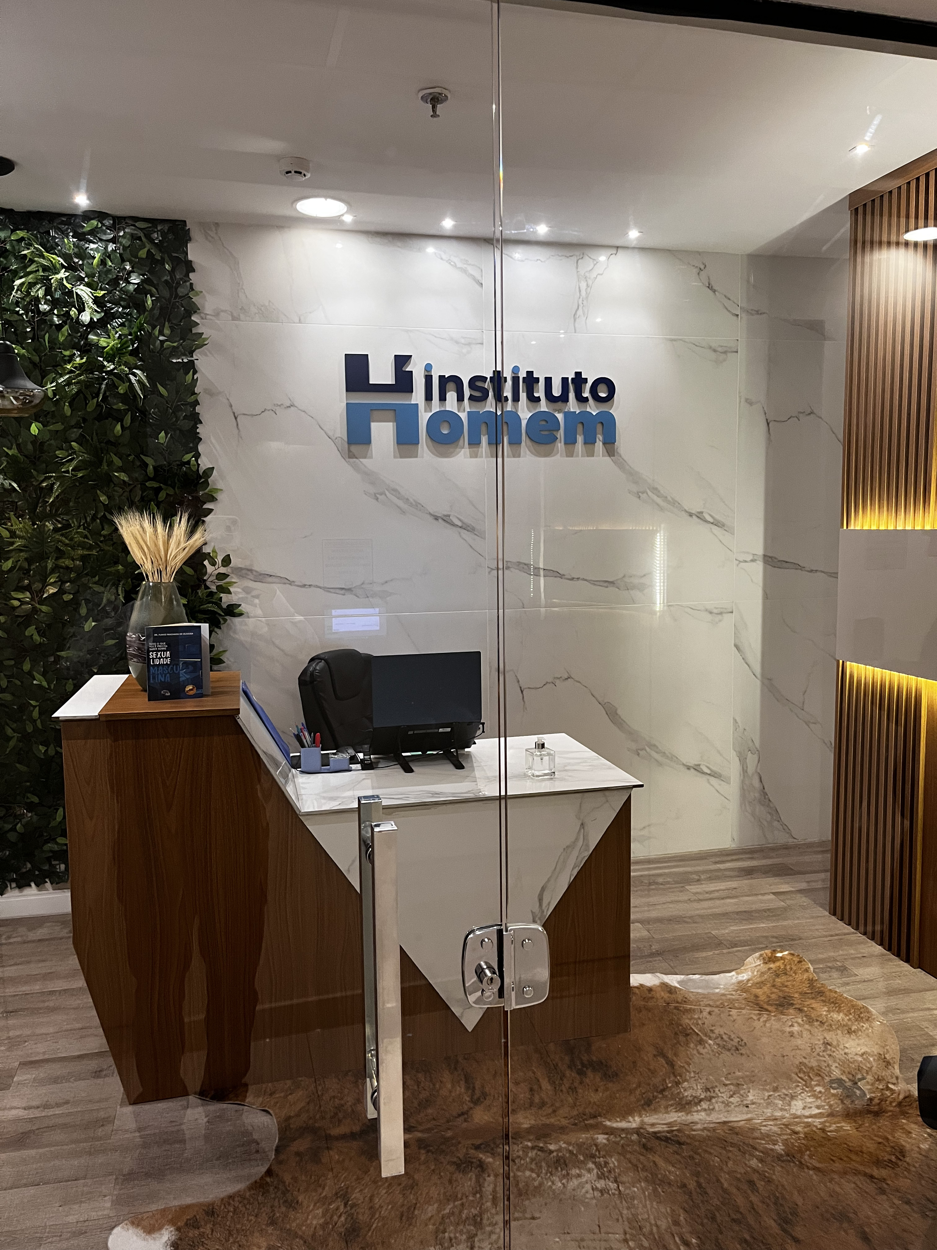 Recepção da clínica Instituto Homem